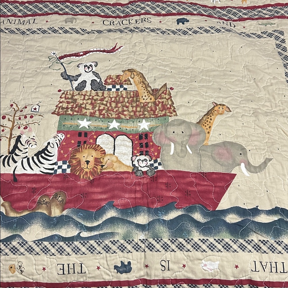 Handmade Project Linus Noah’s Ark Baby Quilt
